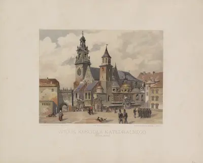 Ansicht der Kathedrale von Süden von Juliusz Kossak