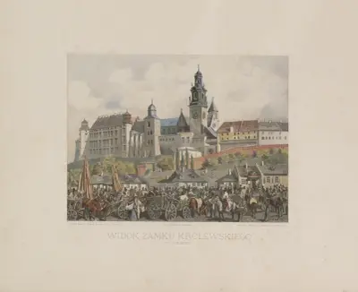 Blick auf das Königliche Schloss von Norden von Juliusz Kossak