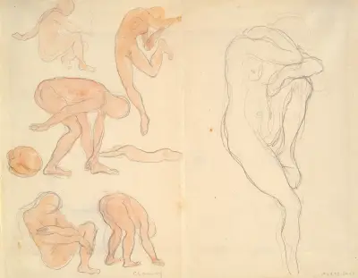 Figure Studies von Kahlil Gibran