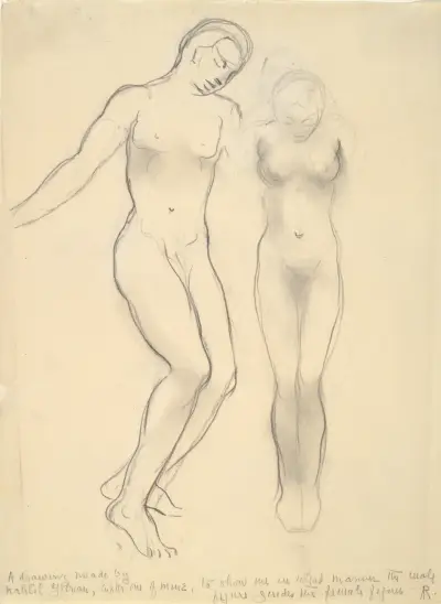 Two Figures von Kahlil Gibran
