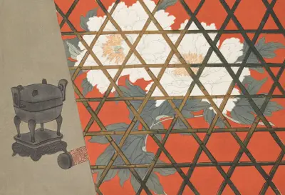 A Thousand Grasses Pl.14 av Kamisaka Sekka