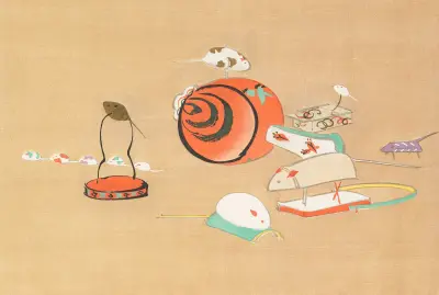 A Thousand Grasses Pl.23 av Kamisaka Sekka