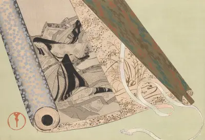 A Thousand Grasses Pl.24 av Kamisaka Sekka