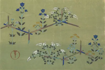 A Thousand Grasses Pl.29 av Kamisaka Sekka