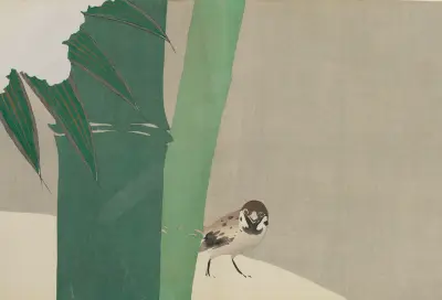 Bamboo in Snow (Secchuchiku) av Kamisaka Sekka