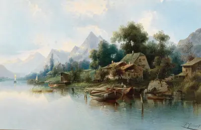 Großer Bergsee von Karl Kaufmann