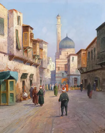 Orientalische Straßenszene von Karl Kaufmann
