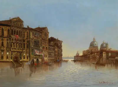Venedig mit Santa Maria della Salute von Karl Kaufmann
