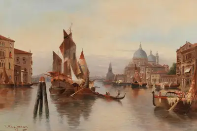 Venezianisches Motiv, 1879 von Karl Kaufmann