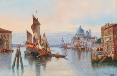 Venedig, Blick auf Santa Maria della Salute von Karl Kaufmann