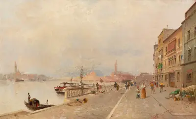 Venedig Riva dei Sette Martiri von Karl Kaufmann