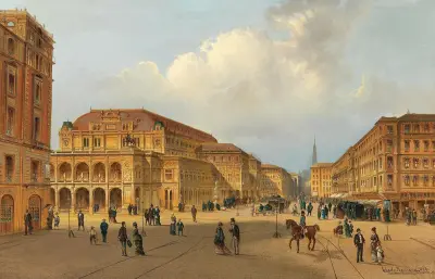 Blick auf die Wiener Staatsoper von Karl Kaufmann