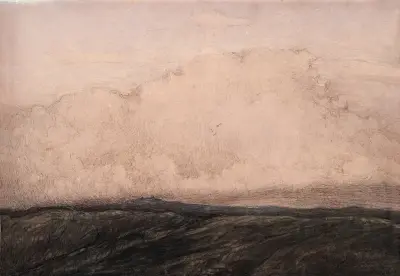 Cloud Formation over Mountain, Karl Nordström