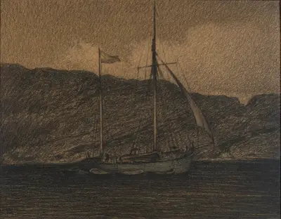 Fishing Boat, Karl Nordström