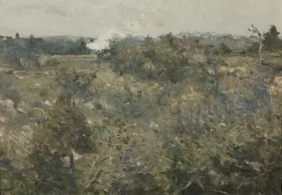 Landskap från Grez-sur-Loing av Karl Nordström