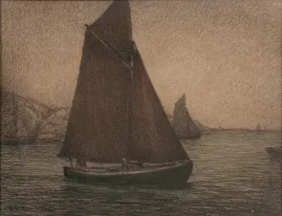 Net Fishing Boats, Karl Nordström