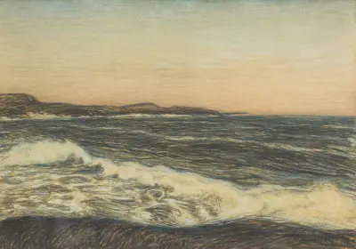 Havsstrand och dyning av Karl Nordström