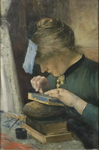 The Artist’s Fiancée (Tekla Lindeström), Karl Nordström