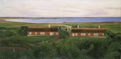 De närbelägna gårdshusen av Karl Nordström