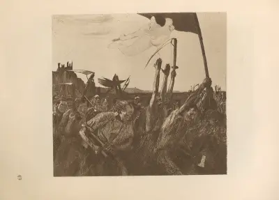 Aufruhr, 1925 av Käthe Kollwitz