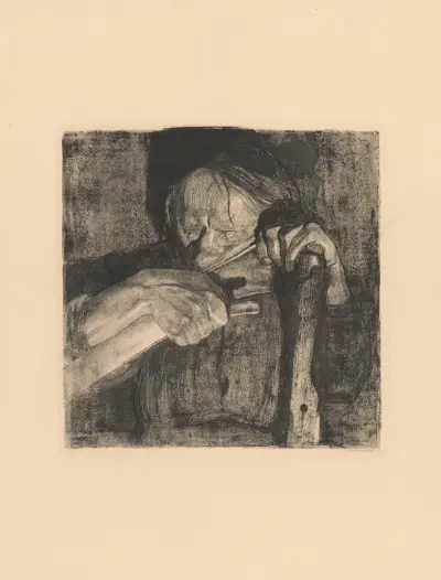 Beim Dengeln av Käthe Kollwitz