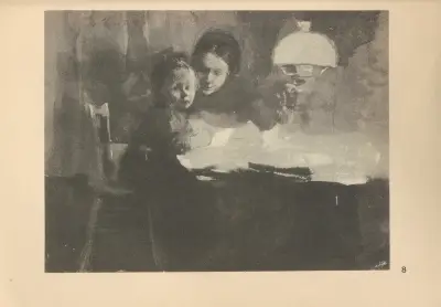Die Künstlerin mit ihrem Sohn av Käthe Kollwitz