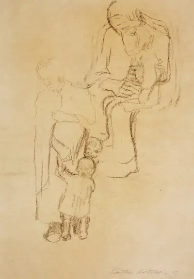 Frauen mit Kindern (Women with Children) av Käthe Kollwitz