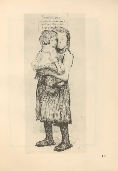Frauen und Kinder, 1925 – nr 17 av Käthe Kollwitz