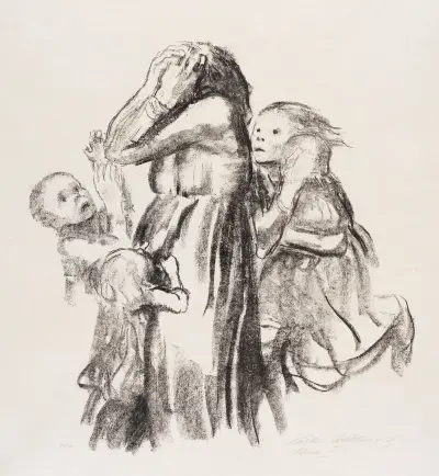 Gefallen, 1920 – nr 2 av Käthe Kollwitz