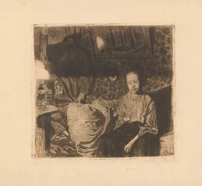 Junges Paar av Käthe Kollwitz