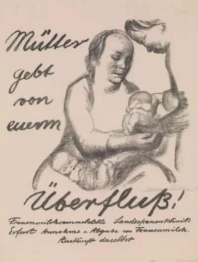 Mothers, Give from your Abundance (Mütter gebt von eurem Überfluss) av Käthe Kollwitz