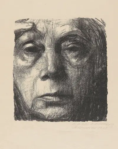 Selbstbildnis, 1934 av Käthe Kollwitz