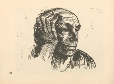 Selbstbildnis, 1925 – nr 4 av Käthe Kollwitz