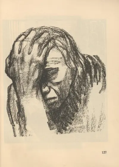 Studie, 1925 – nr 1 av Käthe Kollwitz