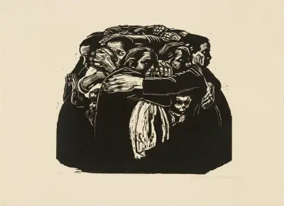 The Mothers (Die Mütter), 1922 av Käthe Kollwitz