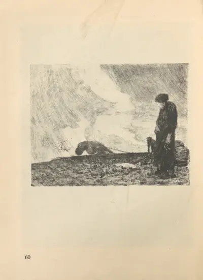 Zum ’Bauernkrieg’ gehörig, 1925 – nr 7 av Käthe Kollwitz
