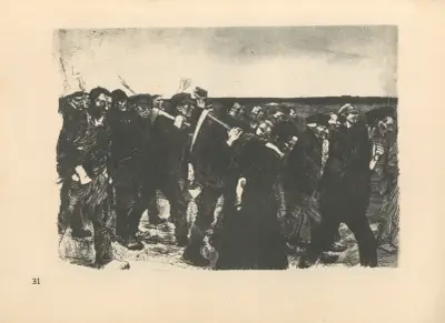 Należący do „Powstania tkaczy”, 1925 – Nr. 3, Käthe Kollwitz