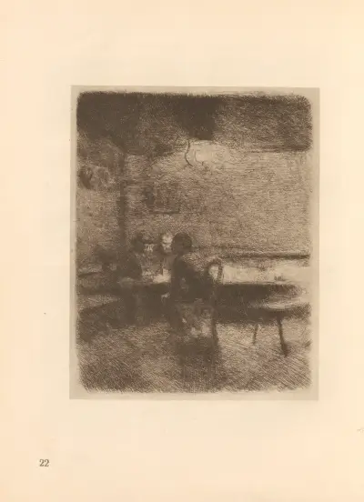 Zum ’Weberaufstand’ gehörig, 1925 – nr 6 av Käthe Kollwitz