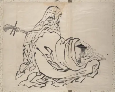 Album of Sketches by Katsushika Hokusai and His Disciples Pl.55 av Katsushika Hokusai