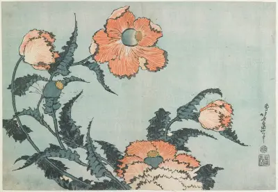 Poppies av Katsushika Hokusai