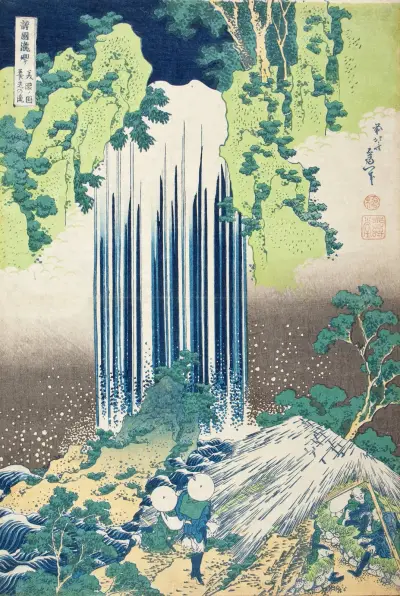 Yōrō Falls in Mino Province av Katsushika Hokusai