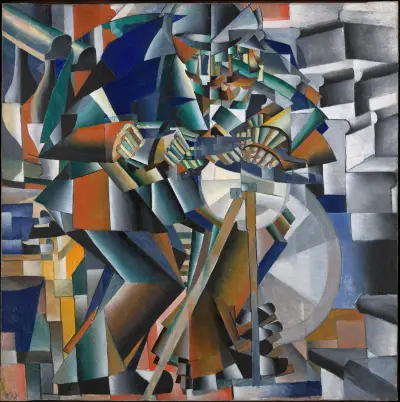 Tochil’schik Printsip Mel’kaniia (The Knife Grinder or Principle of Glittering), Kazimir Malevich