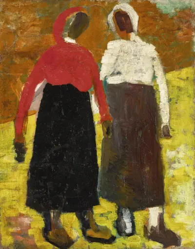 Two Peasant Women von Kazimir Malevich