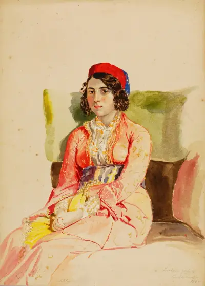 Turkish Girl of Constantinople av Miner Kilbourne Kellogg