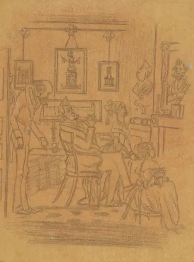 Martin Chuzzlewit; Łagodność pana Pecksniffa i jego czarujących córek, Hablot Knight Browne