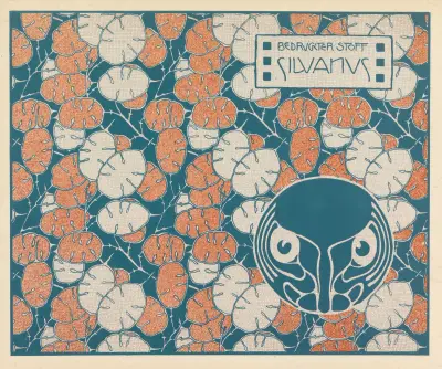 Bedruckter Stoff Silvanus (Silvanus Printed Fabric) av Koloman Moser