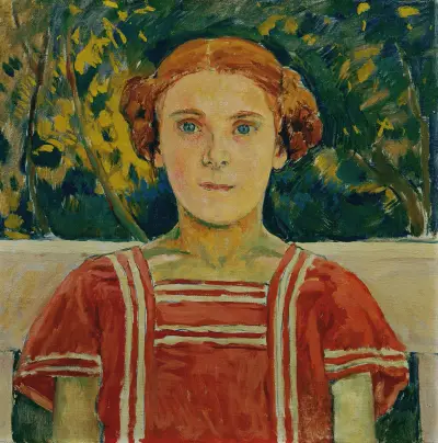 Elisabeth Steindl, Nichte des Künstlers av Koloman Moser