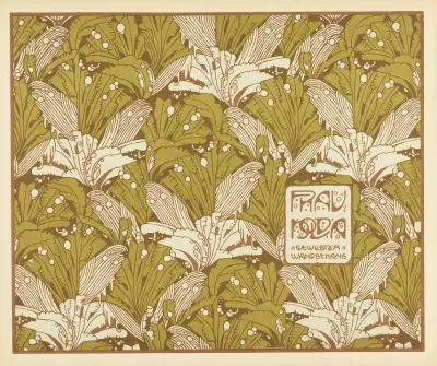 Frau Nolda Gewebter Wandbehang (Madame Nolda, Woven Wall Hanging) av Koloman Moser