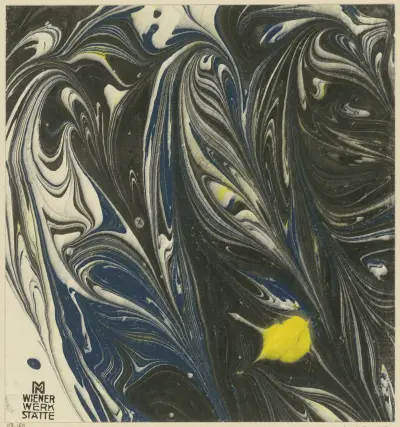 Marmorpapier, 1903 – nr 1 av Koloman Moser