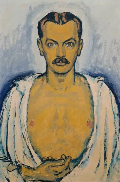 Selbstporträt av Koloman Moser